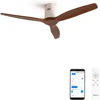 Create - Stille 40W plafondventilator met technische ABS bladen in verschillende maten - S - Geen licht - WIFI - WIND CALM