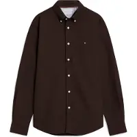 Tommy Hilfiger Overhemd 'HERITAGE' chocoladebruin