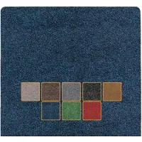 ANRO Deurmat Blauw 120x80cm – Schoonloopmat Antislip Wasbaar Voordeur Hal Binnen & Buiten Op Maat