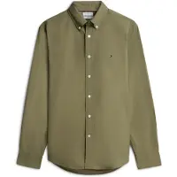 Tommy Hilfiger Overhemd 'Flex' olijfgroen