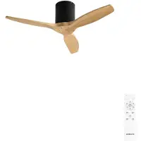 Create - Stille 40W plafondventilator met technische ABS bladen in verschillende maten - S - Geen licht - Afstandsbediening - WIND CALM