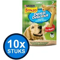 Bonzo 10x - Dental Delicious Beef - Hondenvoer Snacks - 200 g
