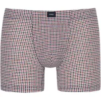 Mey Boxershorts 'Modern Houndstooth' nachtblauw / vuurrood / wit