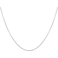 Lucardi Dames Ketting schakel - Echt Zilver - Ketting - Cadeau - 38 cm - Zilverkleurig