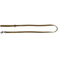 Adori Dresseerlijn Vetleder Met Print - Riem - 180x1.4 cm Olijfgroen