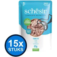 Schesir 15x Complete&Balanced kat pouch gelei tonijn 85gr