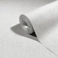 Whisper Behang - Organisch Reliëf - Waaierstructuur - Lichtgrijs – Japandi – Hotel Chique Behang - Vliesbehang - Woonkamer Slaapkamer - 0,53 x 10,05 M -