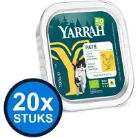 Yarrah 20x cat bio alu grainfree paté kip 100gr