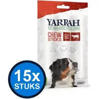 Yarrah 15x dog bio chewstick beef 33gr