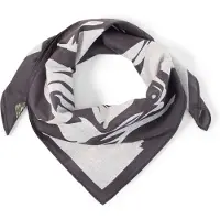JOOP! Sjaal 'Bandana' donkerblauw / natuurwit