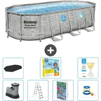 Bestway Power Steel Ovaal - 549x274x122 cm - 6-delig - Model S529