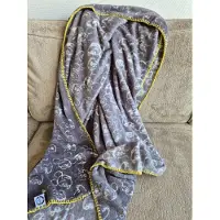 Disney Mickey Mouse Plaid - 120x180cm - Grijs - Fleece Deken - Lekker Warm - Groot Formaat - Dekentje