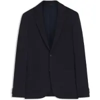BOSS Slim-fit blazer van stretchjersey met microdessin Maat 52