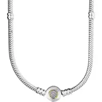 Fler | Halsketting 925 Sterling Zilver | 925 Sterling Zilver Halsketting | geschikt voor alle populaire bedelcollecties | lengte 50 cm | Valentijnsdag kado | Kerstcadeau