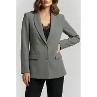Guess Marciano By Becky Straight Blazer Stone Olive Maat: 44 | Blazers Outlet | Dames | Grijs