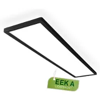 Briloner Tava A - LED Plafondlamp - Plafonniere met EEK A Lichtbron* - levensduur 50.000 h** - indirect Licht - bureaulamp met neutraal wit licht - 98 cm - zwart