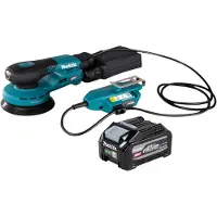 Makita BO 001 CGU1 accu-excentrische schuurmachine 40 V max. 125 mm 5,0 mm slag Brushless + 1x accu 4,0 Ah - zonder oplader