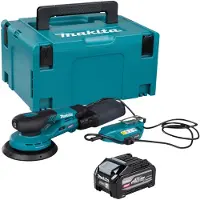 Makita BO 002 CGU101 accu-excentrische schuurmachine 40 V max. 150 mm 5,0 mm slag Brushless + 1x accu 4,0 Ah + Makpac - zonder oplader