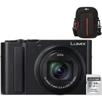Panasonic Lumix DC-TZ300 - Zwart + Lexar 64GB SDXC + Case Logic DCB-313