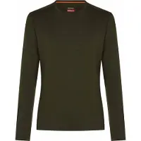 Icebreaker - Thermokleding - M Merino 260 Oasis LS Crewe Dk Loden voor Unisex van Wol - Maat S - Groen