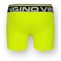 Vingino boxershorts met print - blauw/geel (set van 3) Jongens Stretchkatoen - maat 122/128