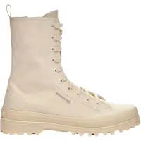 Superga Dames 2341 Alpina Canvas Platformlaarzen (Ruw Beige)