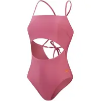 Speedo Dameszwempak met uitsnijdingen en een strik aan de rug (Roze)