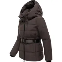 NAVAHOO Winterjas 'Wattewunder XIV' donkerbruin