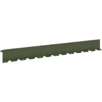 vidaXL Gazonrand 20 st 102 x 10 x 4 cm Staal Olijfgroen