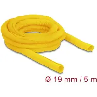 DeLOCK Woven Sleeve self-closing heat-resistant 5 m x 19 mm yellow