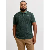 Jack&Jones PLUS Regular Fit poloshirt donkergroen gemêleerd