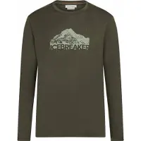 Icebreaker - Wandel- en bergsportkleding - M Merino 150 Tech Lite LS Tee Aoraki Explorer Dk Loden voor Heren van Wol - Maat XL - Groen