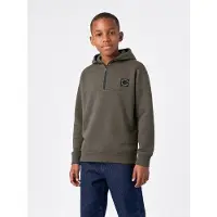 Petrol Industries hoodie met logo - groen Sweater Logo - maat 164