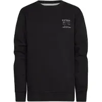 Petrol Industries rechtvallende sweater met print - zwart Printopdruk - maat 164