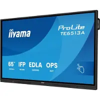 Iiyama TE6513A-B3AG Interactieve Vlakke Paneel IFP 65" IPS 4K IR 40-punts PureTouch Gebonden Android 14 Google EDLA Luidsprekers Subwoofer
