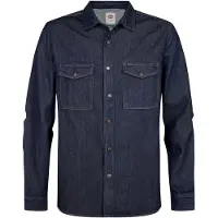 Petrol Industries Heren overshirt m-3060-sil414 5079 dark indigo