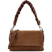 Coccinelle Leren schoudertas Boheme Shoulder Bag Suede Leather / Grained Lea. Cognac / Cognac Lichtbruin