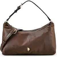U.S. POLO ASSN. Schoudertas 'HOUSTON' bruin
