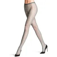 Falke Sea Lightness gedessineerd transparent panty dames grijs - maat M-L