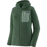 Patagonia - Women's R1 Air Full-Zip Hoody - Fleecevest XS, olijfgroen/groen