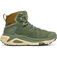 Hoka One One - Heren wandelschoenen - Kaha 3 GTX M Nettle Leaf/Barley Flour voor Heren van Gerecyclede materialen - Maat 12 US - Groen