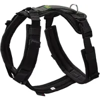 Hunter - Maldon 3.0 - Hondentuig M - Hals 50 – 84 cm, Bauch 53 – 71, zwart/grijs