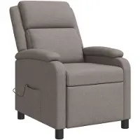 vidaXL Massage Relaxstoel Taupe Stof