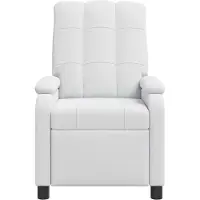 vidaXL Massage Relaxstoel Wit Stof