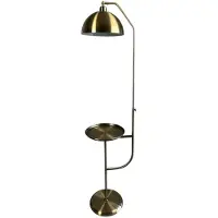 Bamyum Staande Lamp Moderne Staande Lamp Van Metaal Met E27-Fitting, Verstelbare Lampenkap Verouderde Kleur
