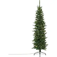 Home & Styling Kerstboom Pencil 180cm Led Groen groen Kunststof Kunstkerstbomen