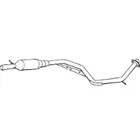 VEGAZ MZS-244 Uitlaat middendemper