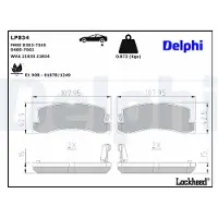 Delphi LP834 Remblokken