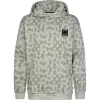 Petrol Industries - Jongens Hoodie met all-over print forgeplace - Zwart - Maat 104