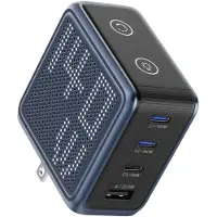 Bmx GaNsta 140 Watt USB-C Oplader Met Display Blauw